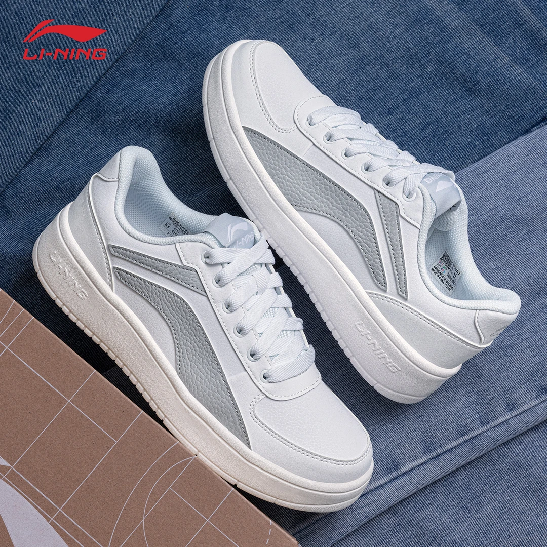 李宁男鞋板鞋2025春季轻便舒适运动鞋时尚低帮百搭休闲鞋男款鞋子