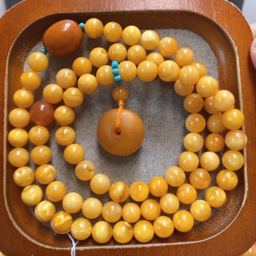 未镶嵌蜜蜡手串蜜蜡手串