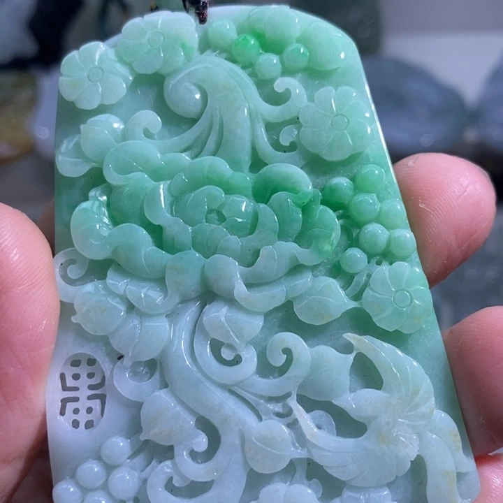 【闪购商品】颈饰未镶嵌翡翠喜上
