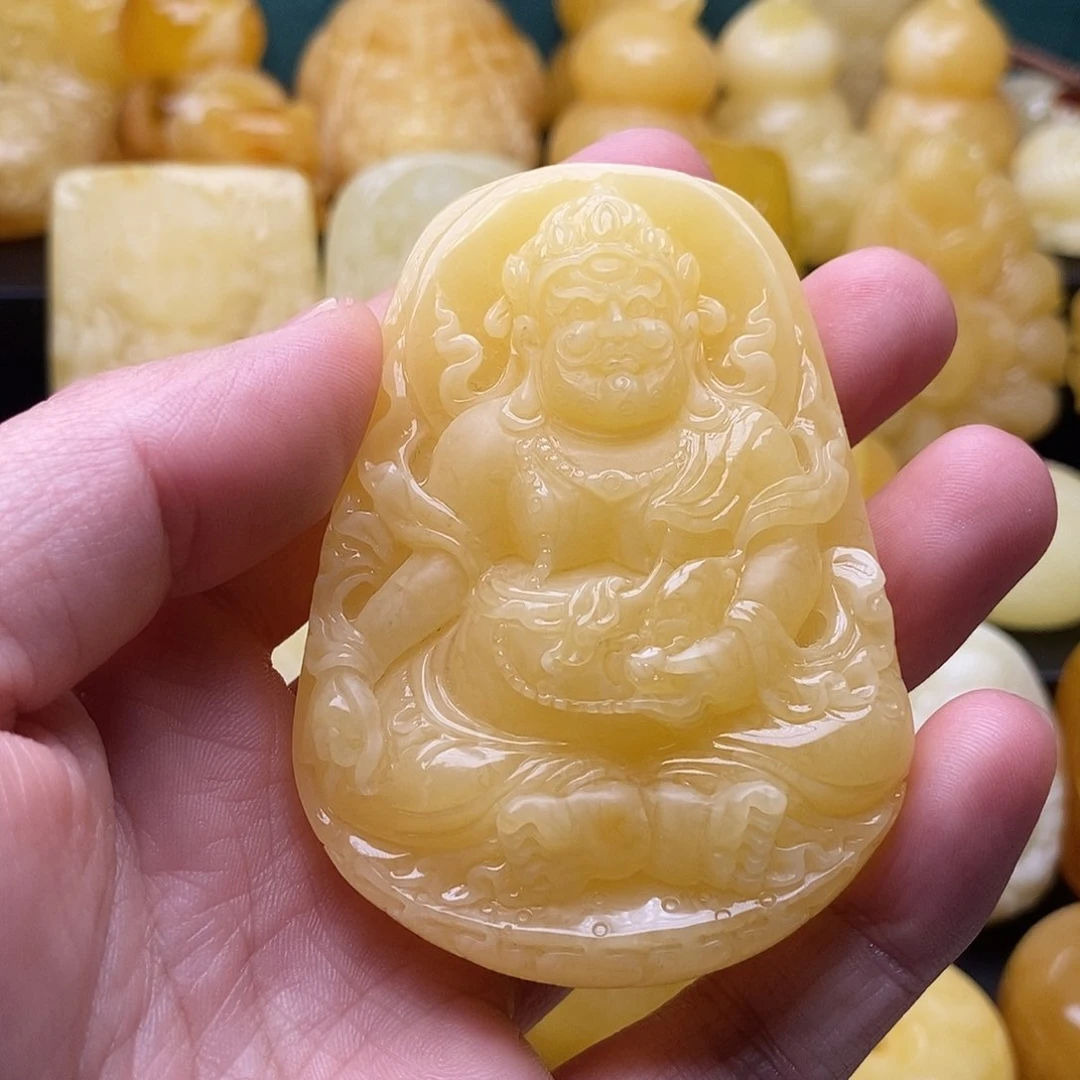 琥珀颈饰未镶嵌琥珀蜜蜡吊坠