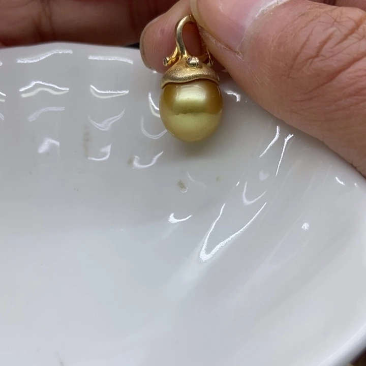 海水珍珠吊坠(不含链)银S925镶嵌