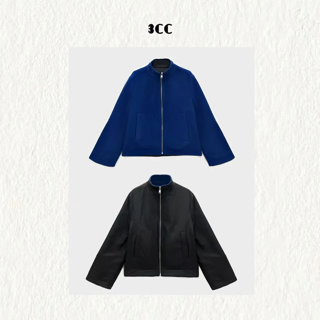 3CC【双面穿暖绒外套】暖绒外套两面穿温暖设计夹克ZC 1066