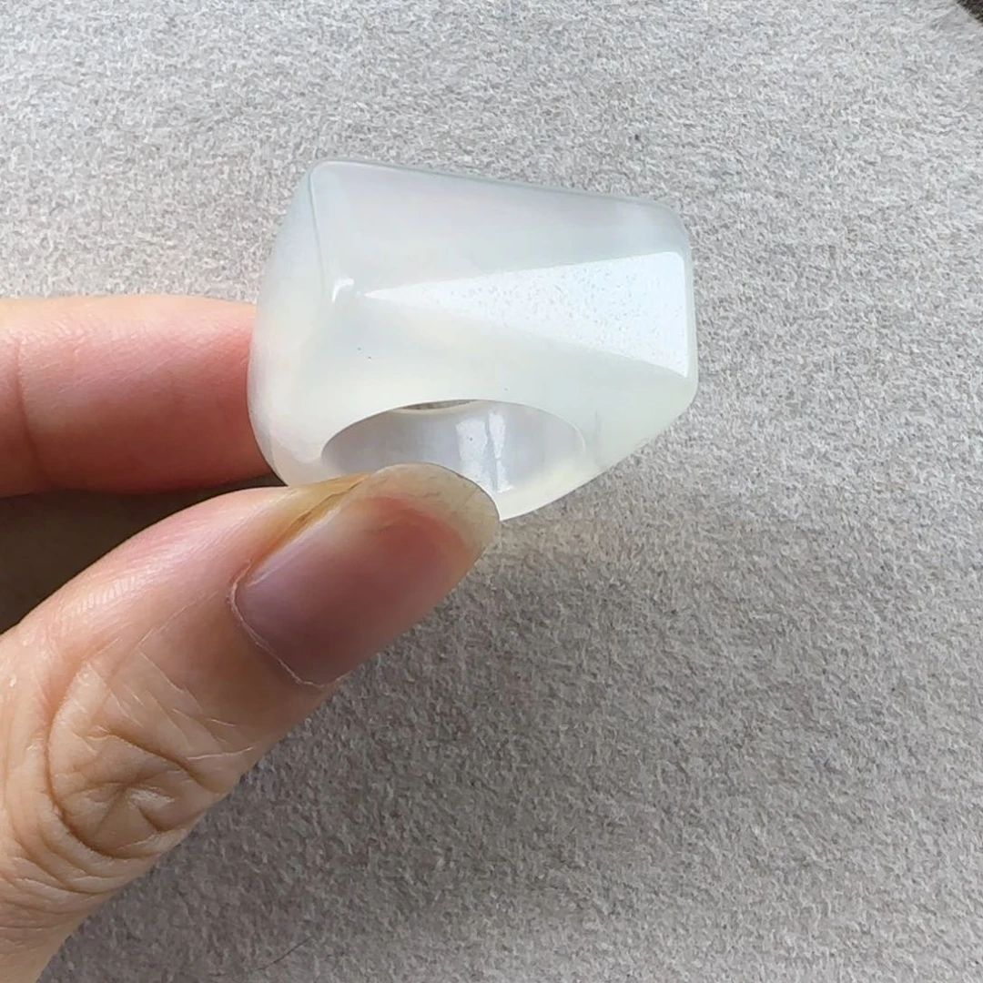 蛇纹石玉未镶嵌戒指港码11