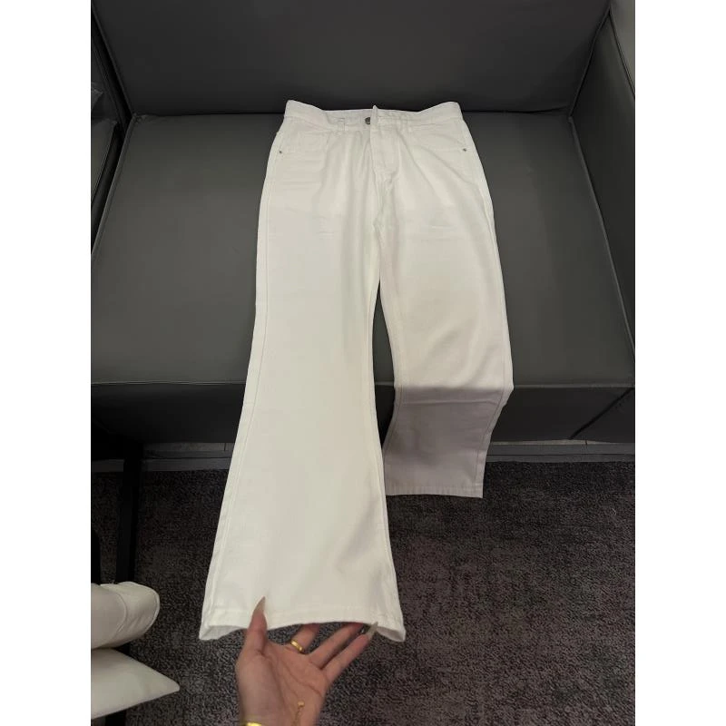 Z132 基础简约纯色直筒宽松廓形长裤 流行时尚牛仔裤vibe