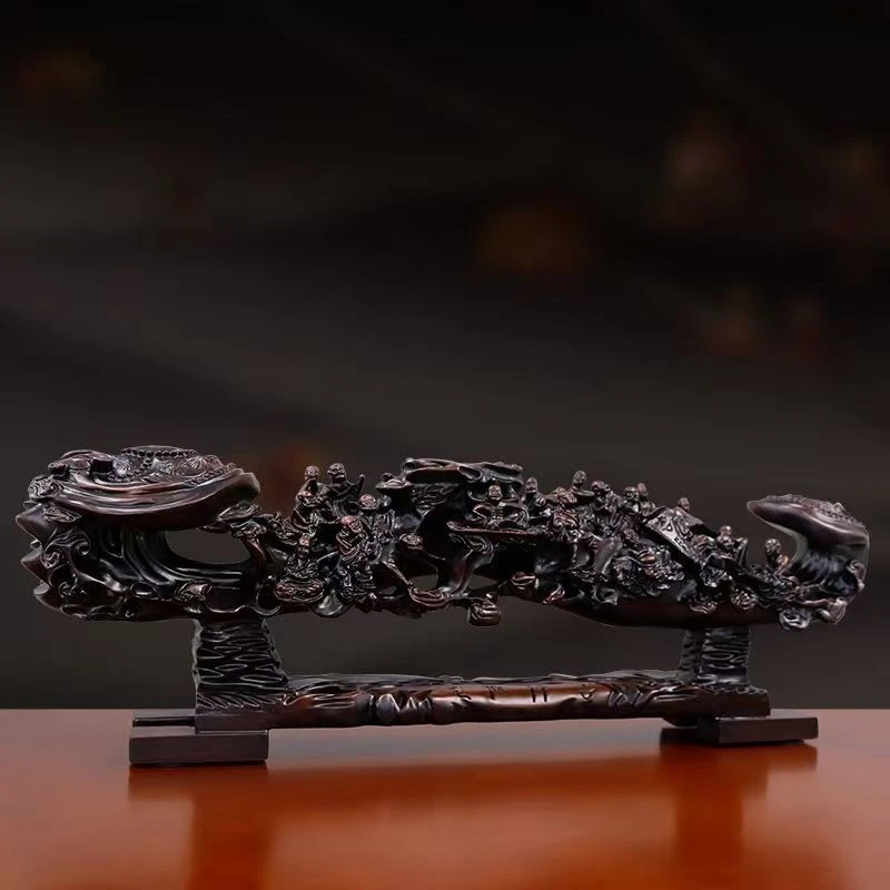 大号中式十八罗汉创意玄关雕刻手工摆设 【直播】