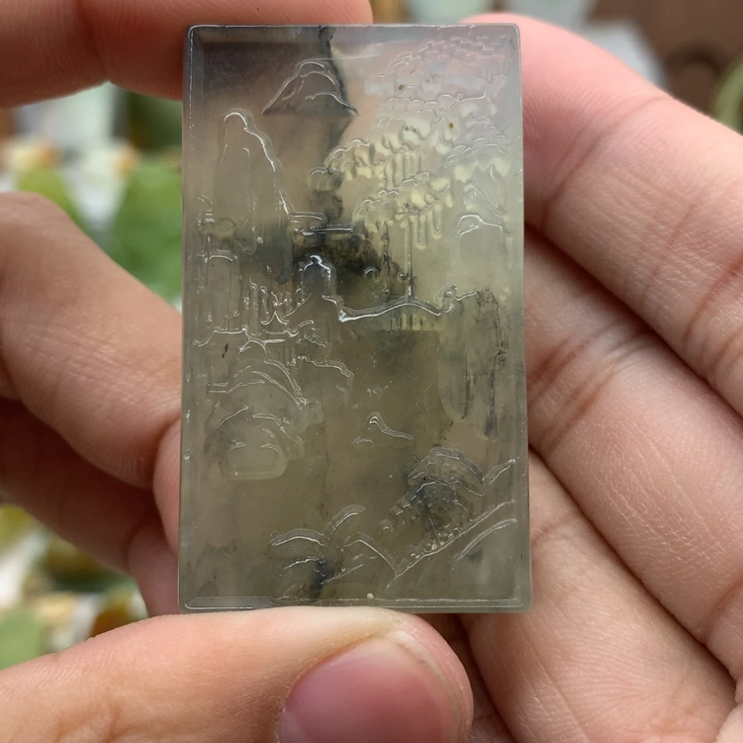 岫玉未镶嵌吊坠(不含链)