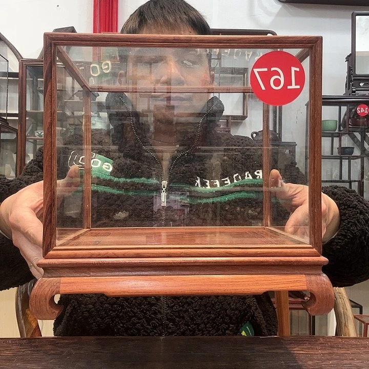 红酸枝木类红酸枝巴里黄檀玻璃罩167