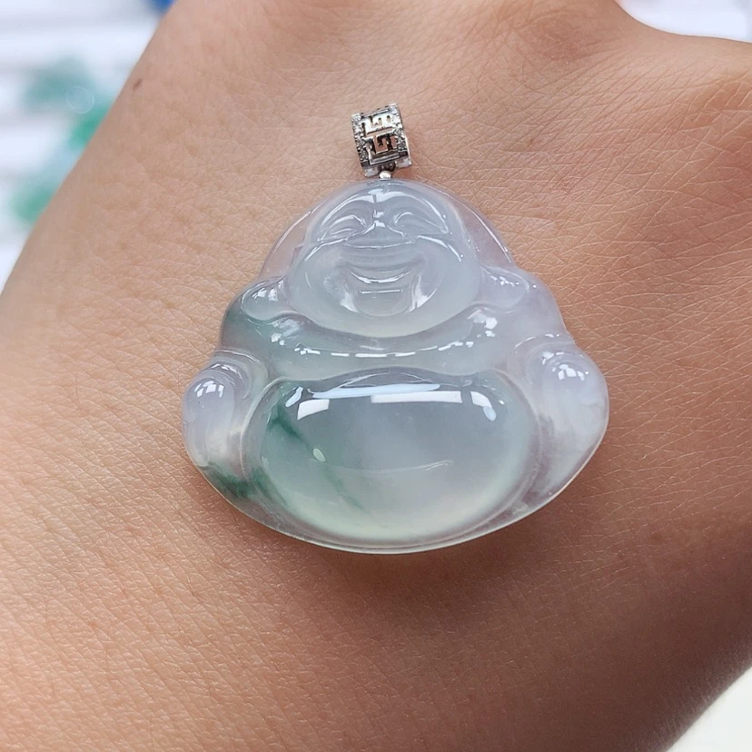 【闪购商品】吊坠(不含链)18K金镶嵌翡翠