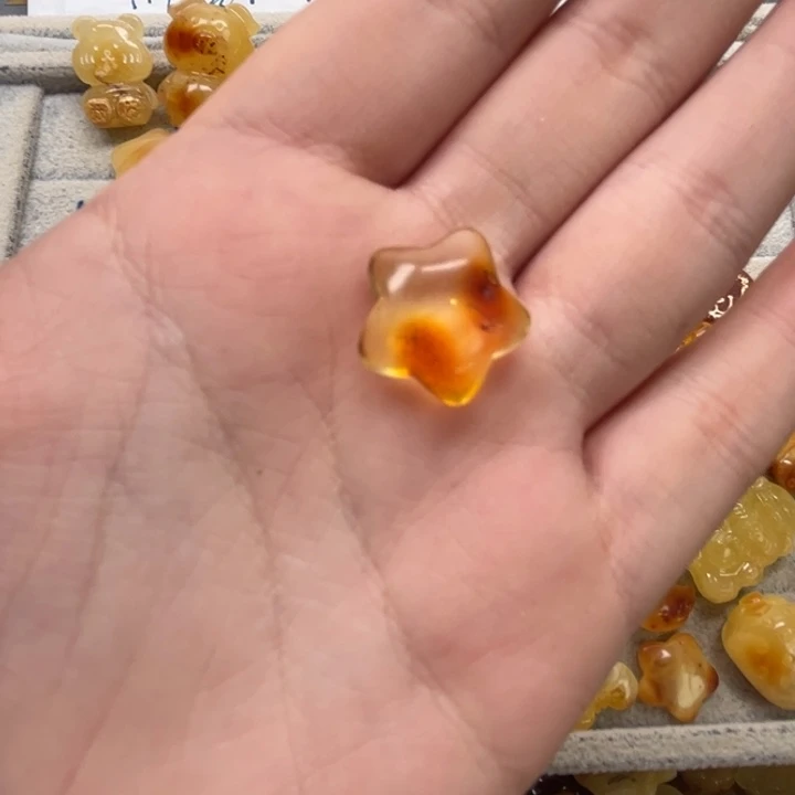 裸石琥珀未镶嵌菲**境天然蜜蜡配件