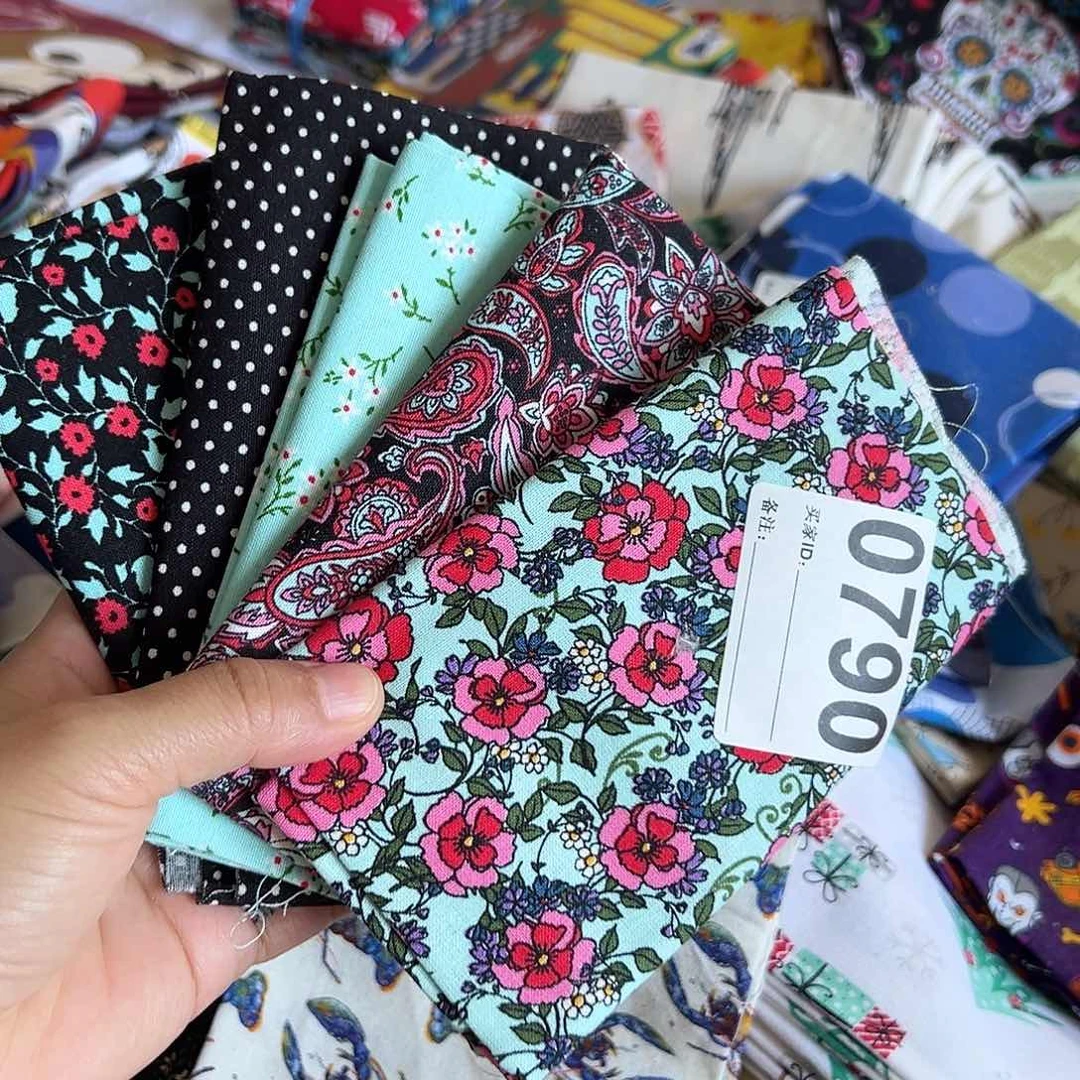 5片品牌原单纯棉小布块45.50厘米一片