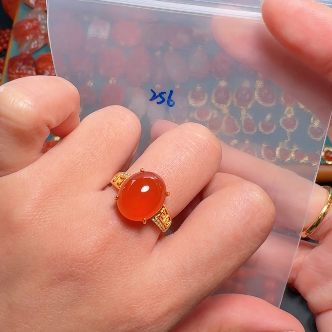 南红玛瑙南红银S925镶嵌