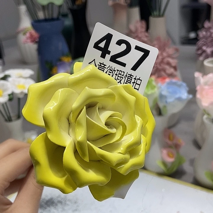 陶瓷纯手工捏花设计