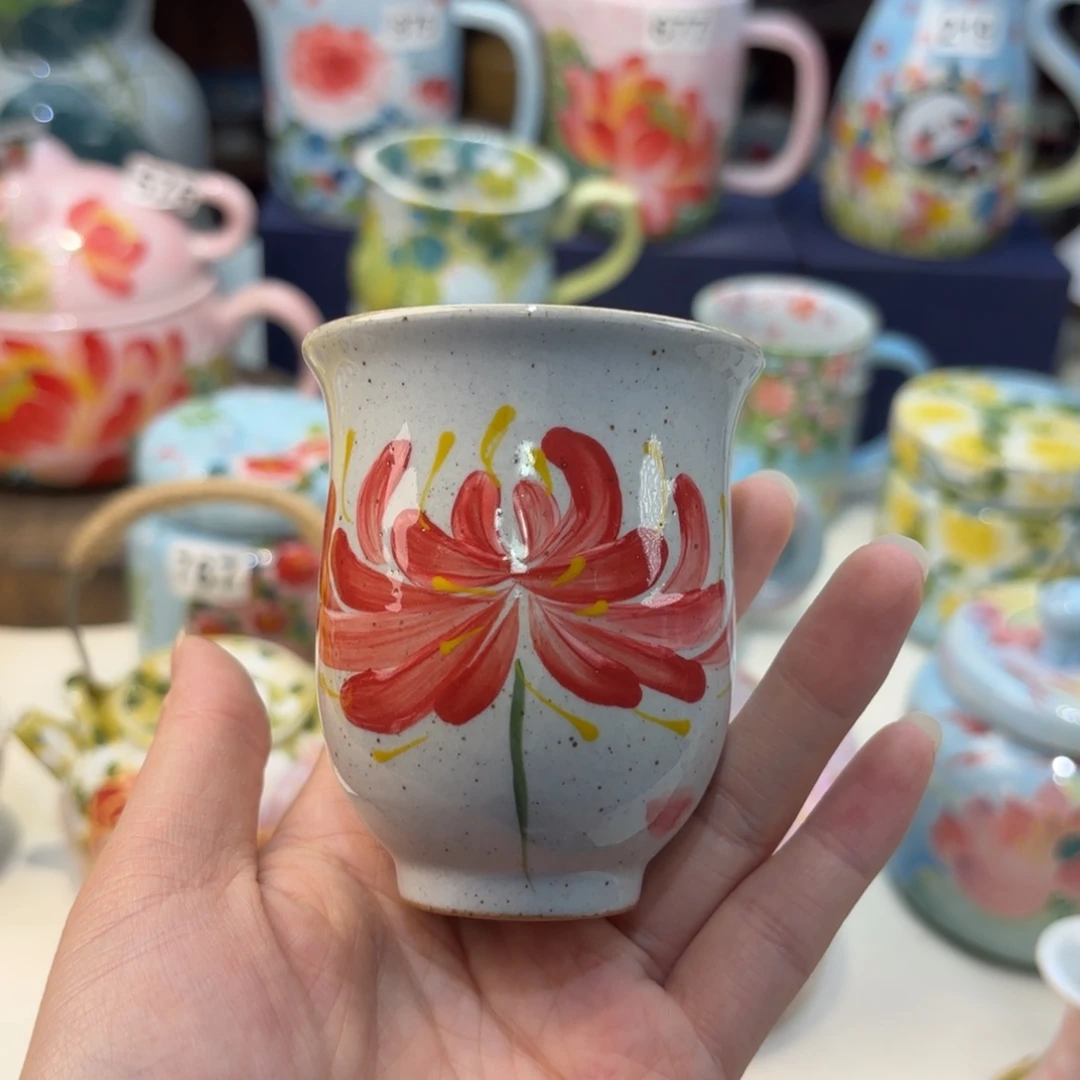 瓷片景德镇手绘高温釉下彩陶瓷茶具