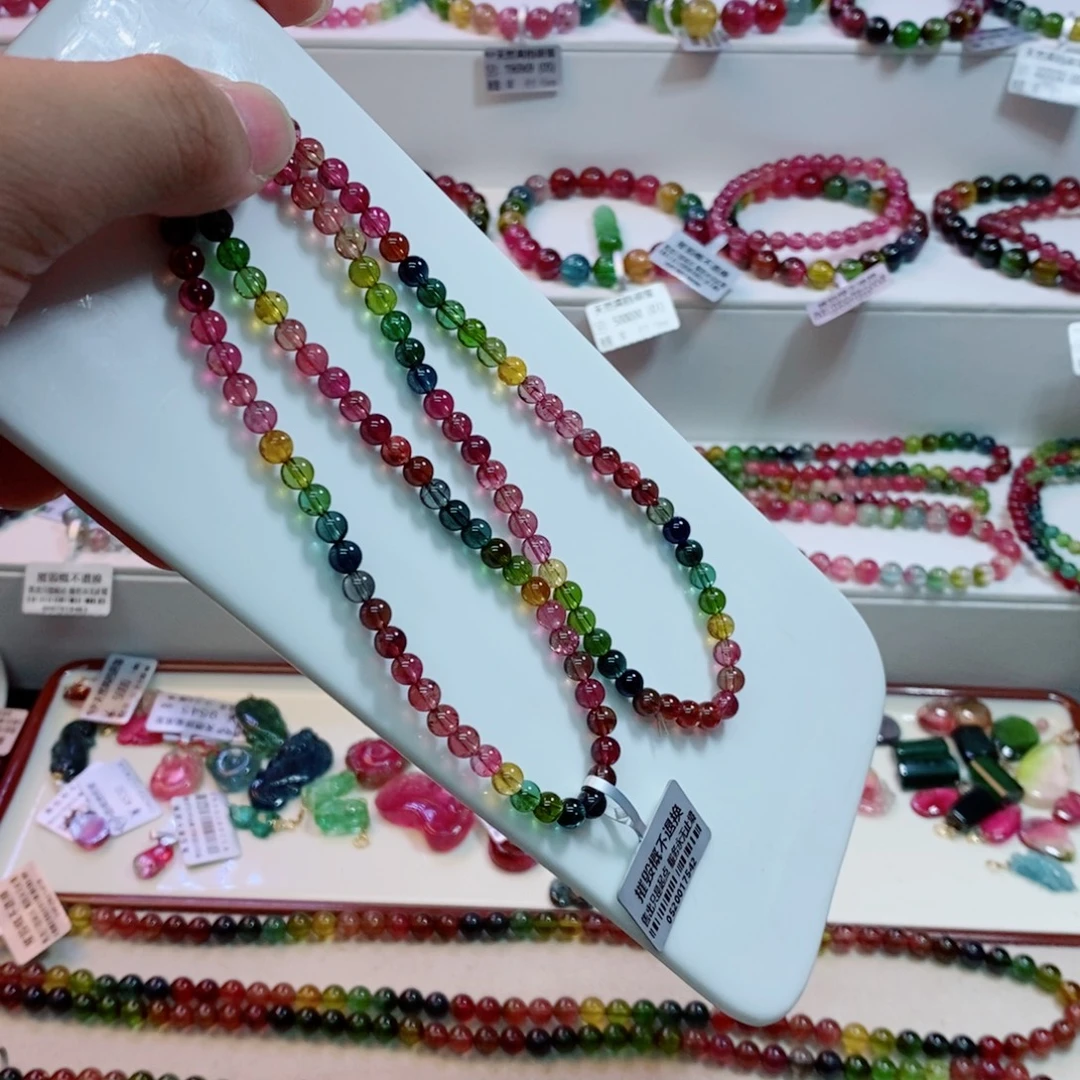 未镶嵌手链碧玺多样性发一条