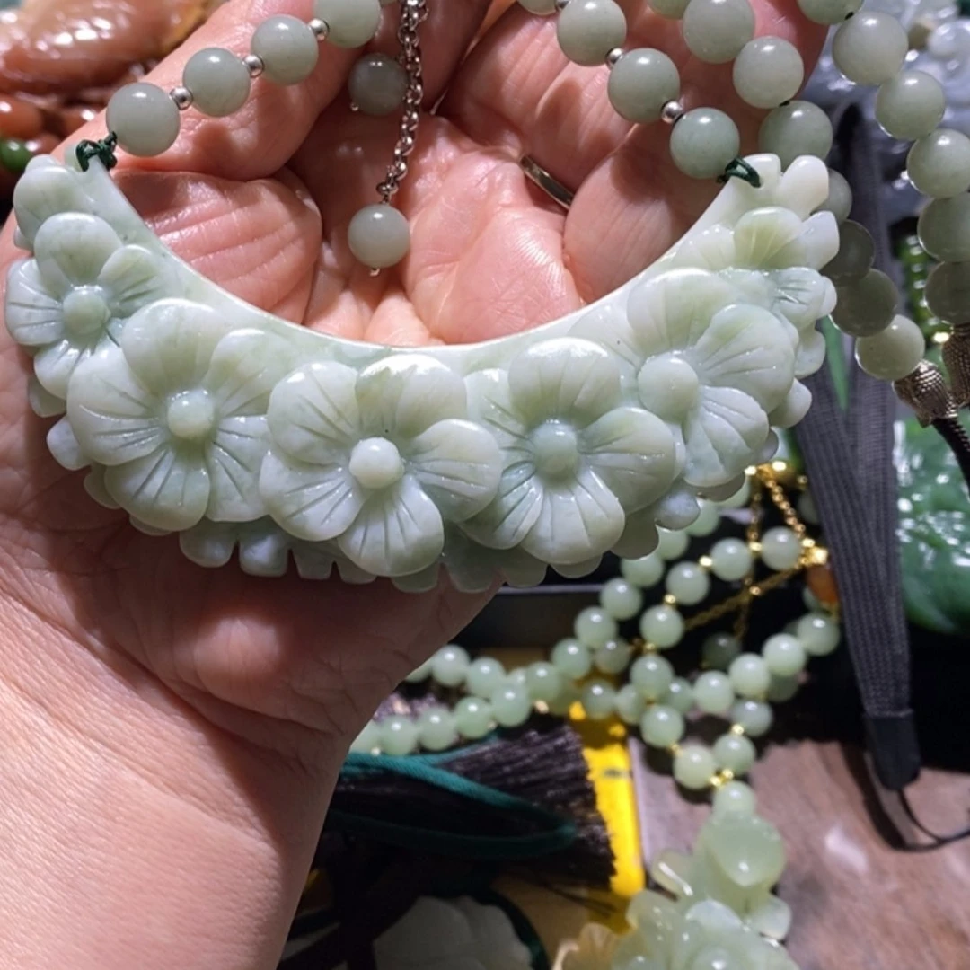 【闪购商品】岫玉毛衣链未镶嵌