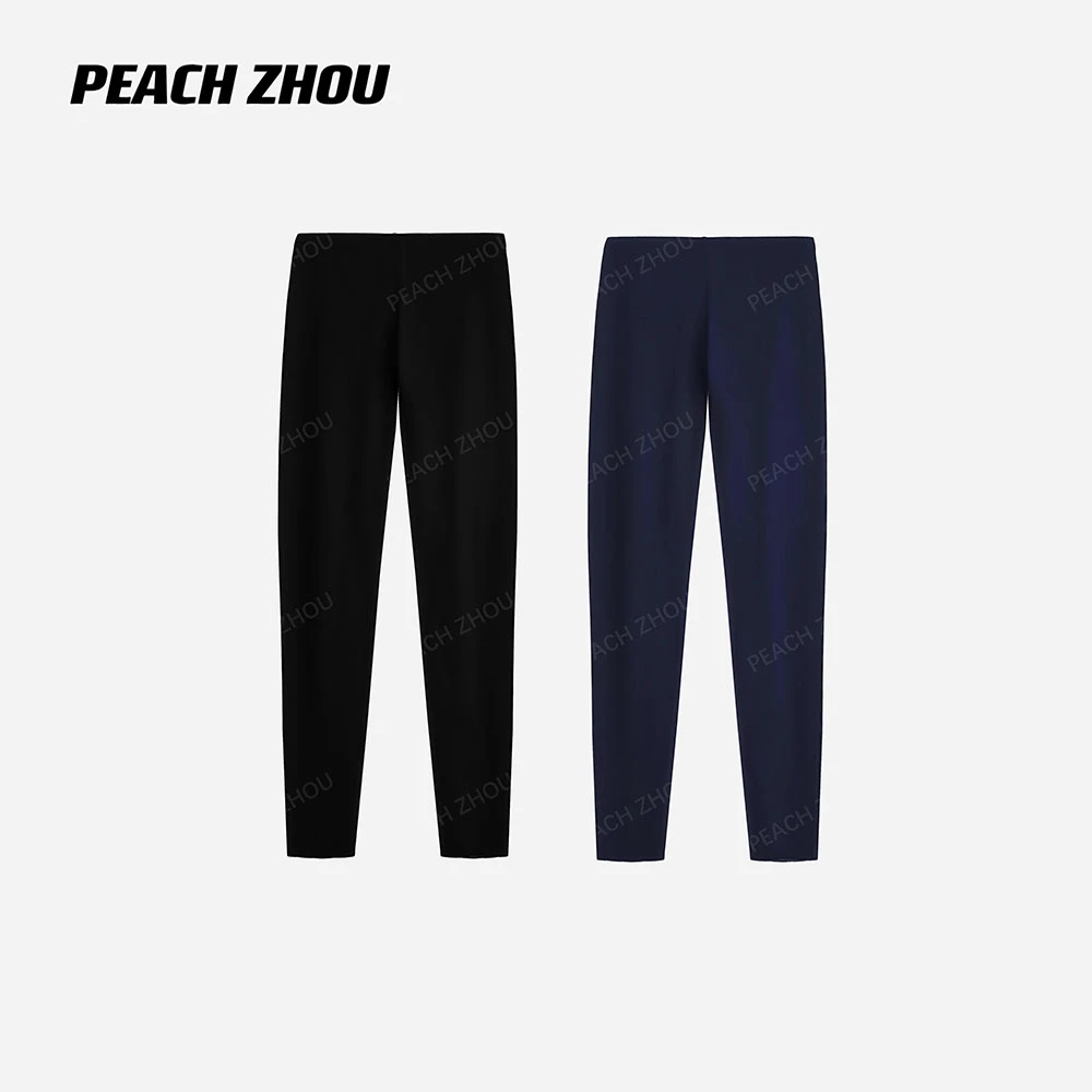『PEACHZHOU』牛奶丝神裤 弹力舒滑亲肤显瘦打底裤修身透气紧身裤女