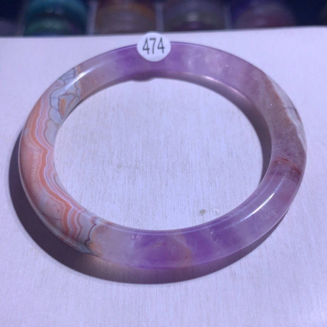 水晶银S925镶嵌手镯极光58圈474