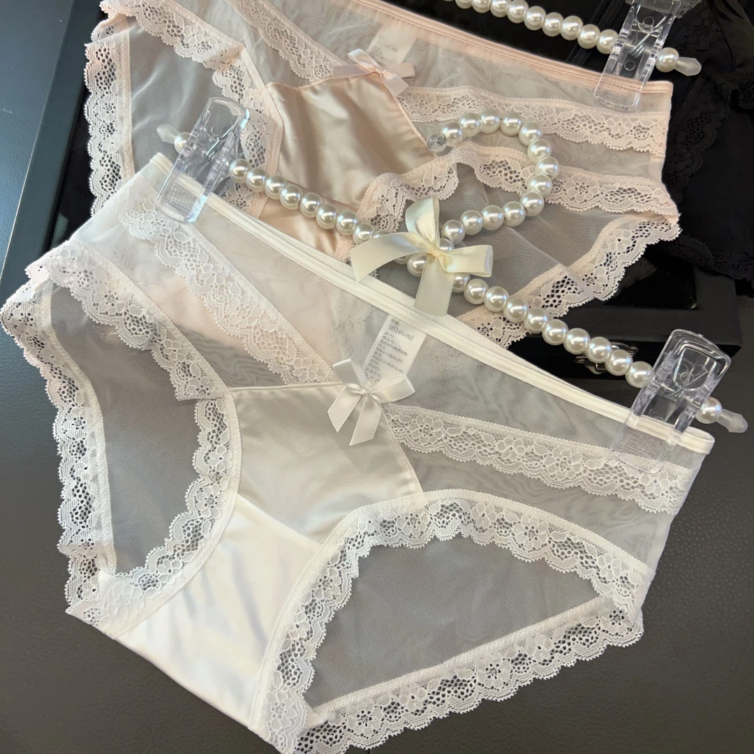 Mimi Angel2025春季新款法式蕾丝内裤女时尚轻薄舒适显瘦女士内裤