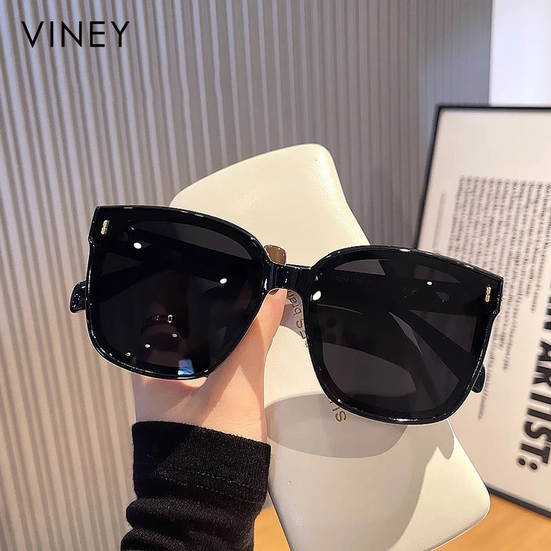Viney太阳镜女网红时尚户外防紫外线遮阳镜高档大框显瘦防晒墨镜