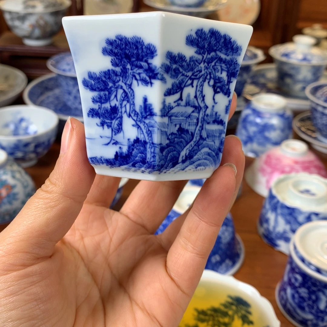 大***鱼瓷片景德镇陶瓷主人杯