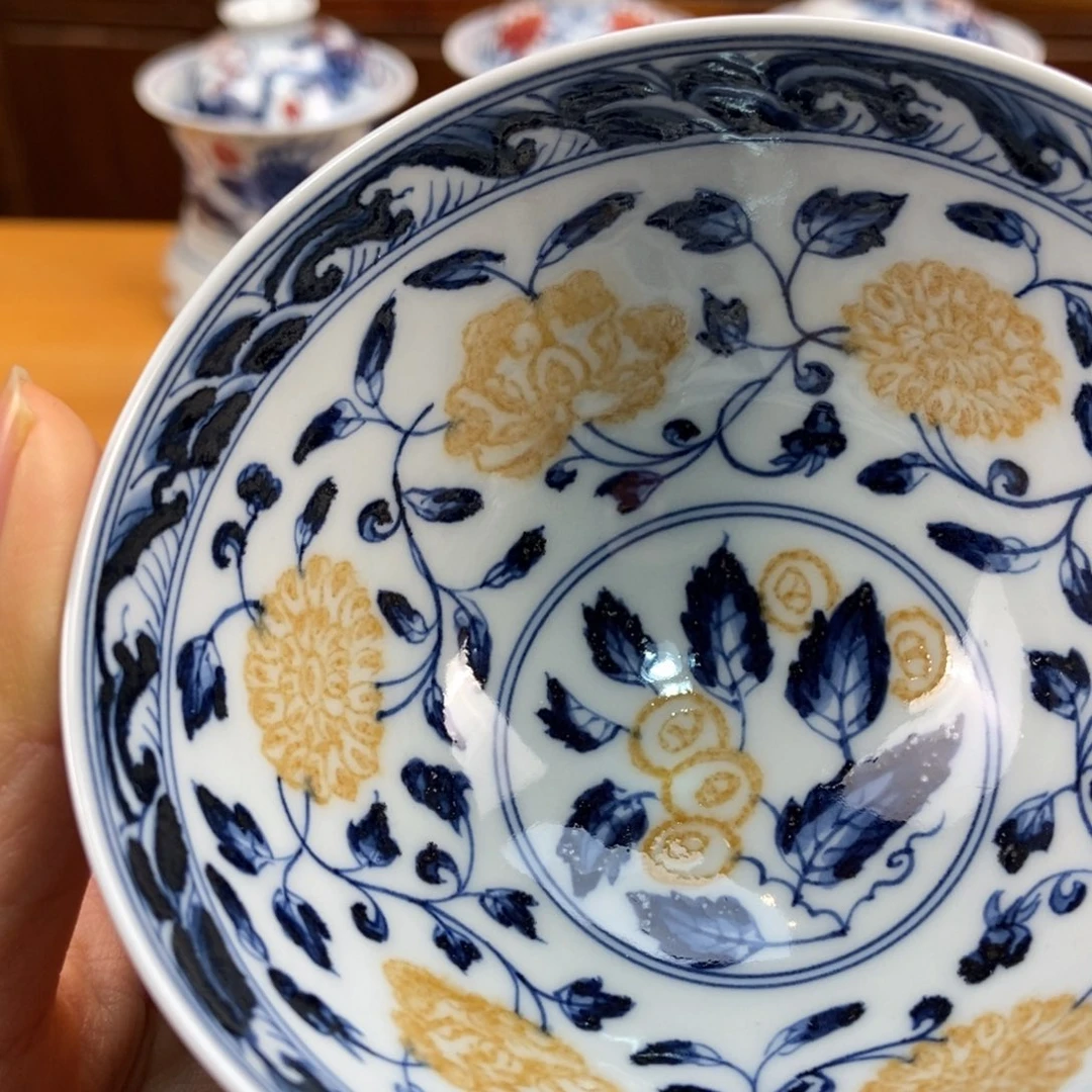 手绘现代茶具非古董