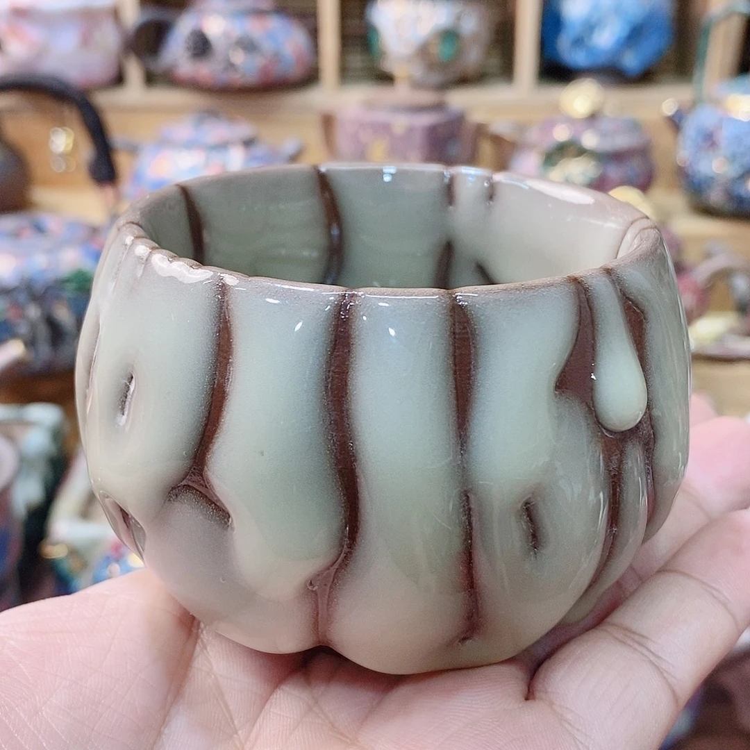 粗陶志野柴烧茶器