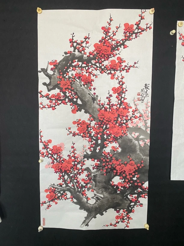 红梅四尺整幅高138厘米