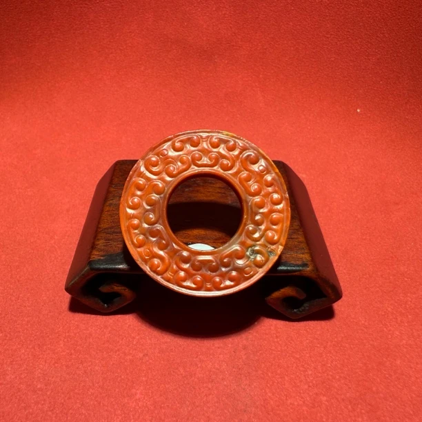 明早期红搞龙纹壁-HBG13381（福利品）