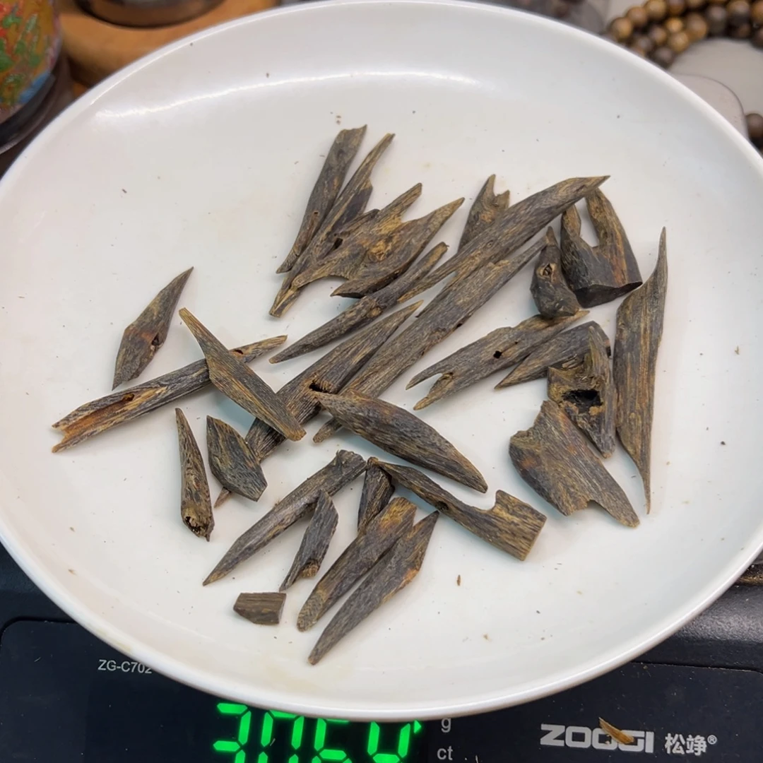 沉香碎屑沉香绿棋树心奇30克