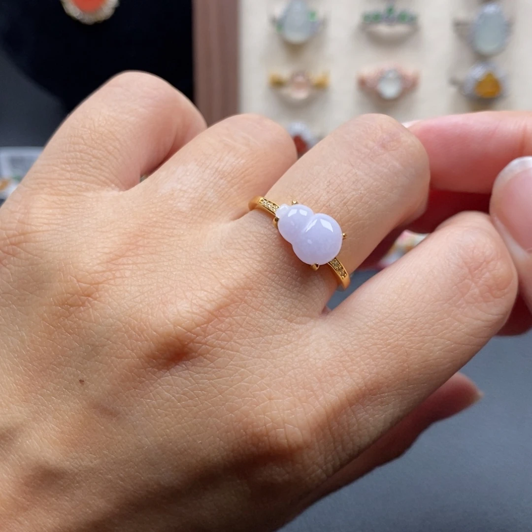 翡翠银S925镶嵌戒指