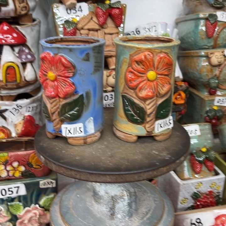 紫砂花盆粗陶材质多肉花盆