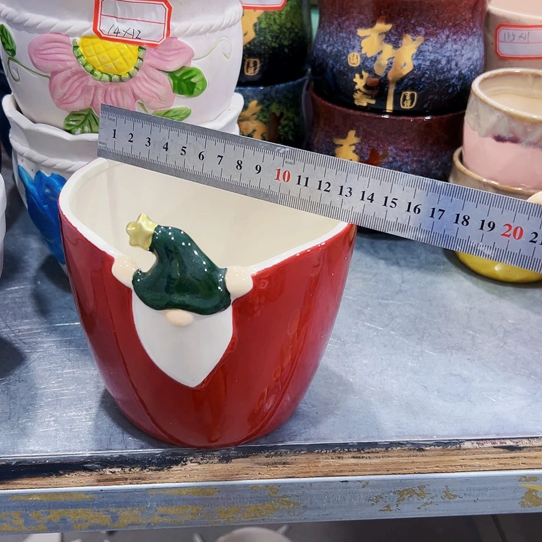 外贸尾单陶瓷花盆凑单10米包邮