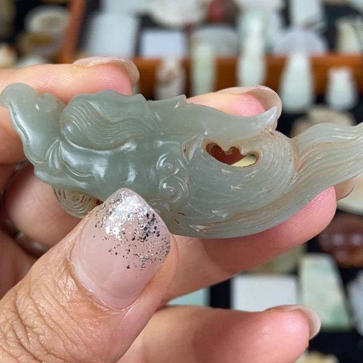 和田玉未镶嵌挂件