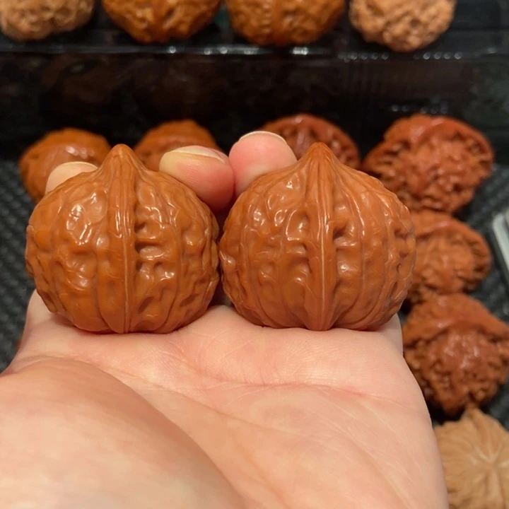 文玩核桃把件35.4尺寸龟甲纹1879