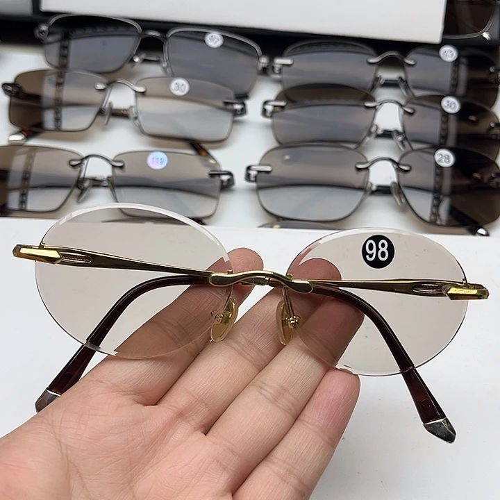 无框冰糖色鸡蛋圆，98