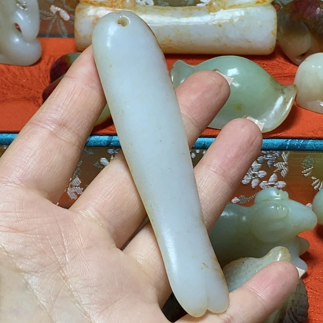 未镶嵌和田玉挂件浪*