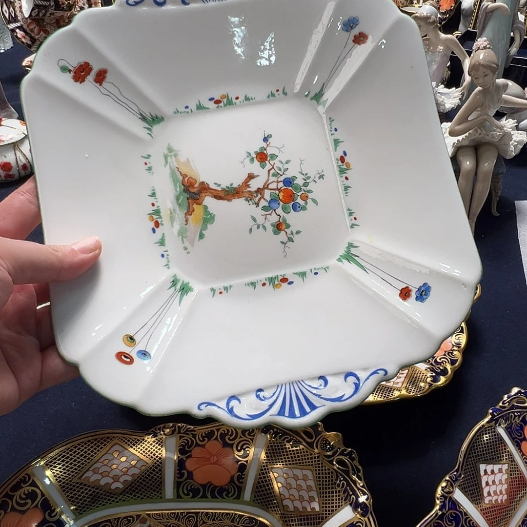 摆件中古美物 雪莱双耳盘