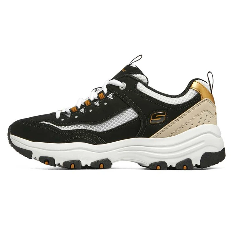 Skechers斯凯奇女鞋熊猫鞋夏季新款时尚老爹鞋厚底透气运动休闲鞋