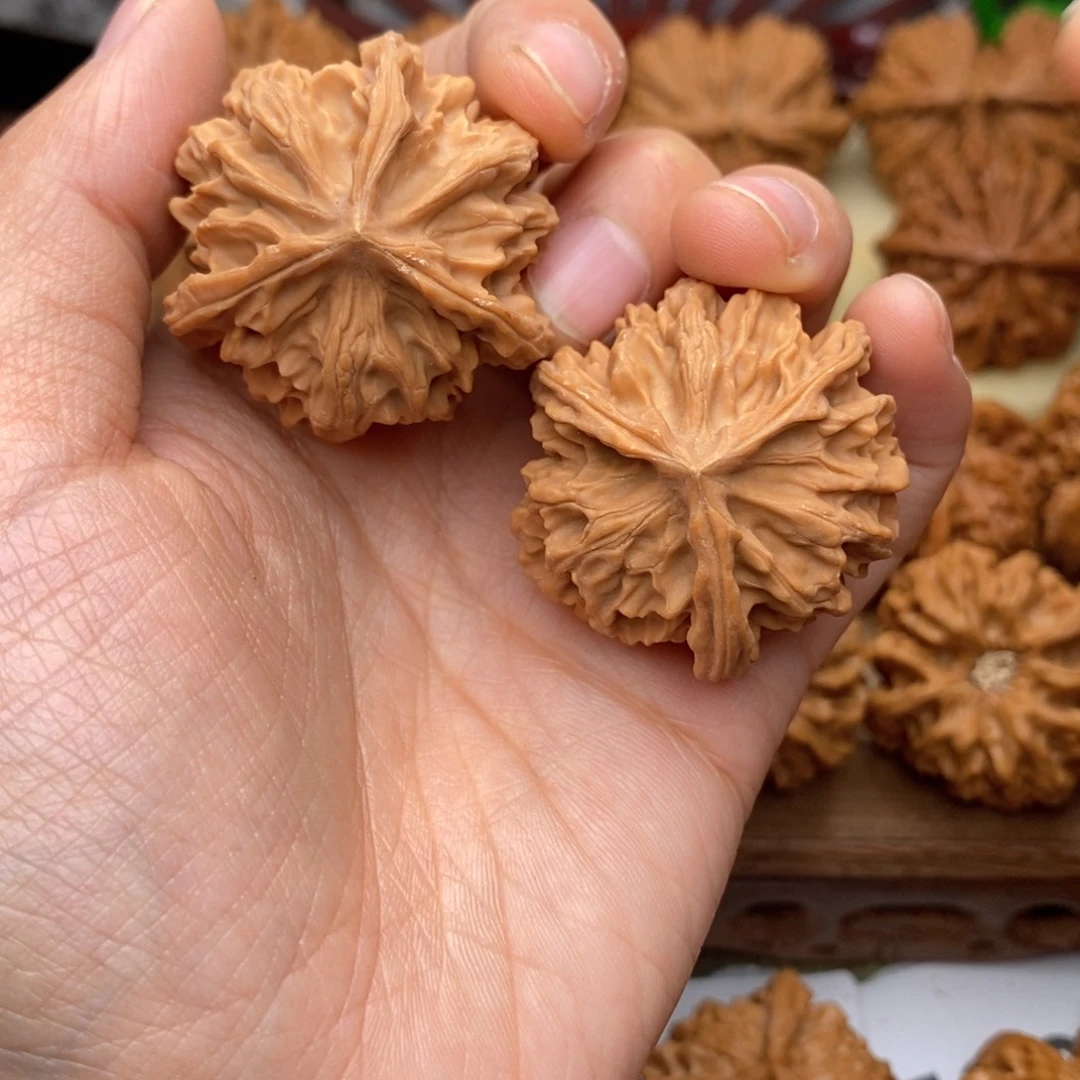 文玩核桃把件530号36全品岐山三棱