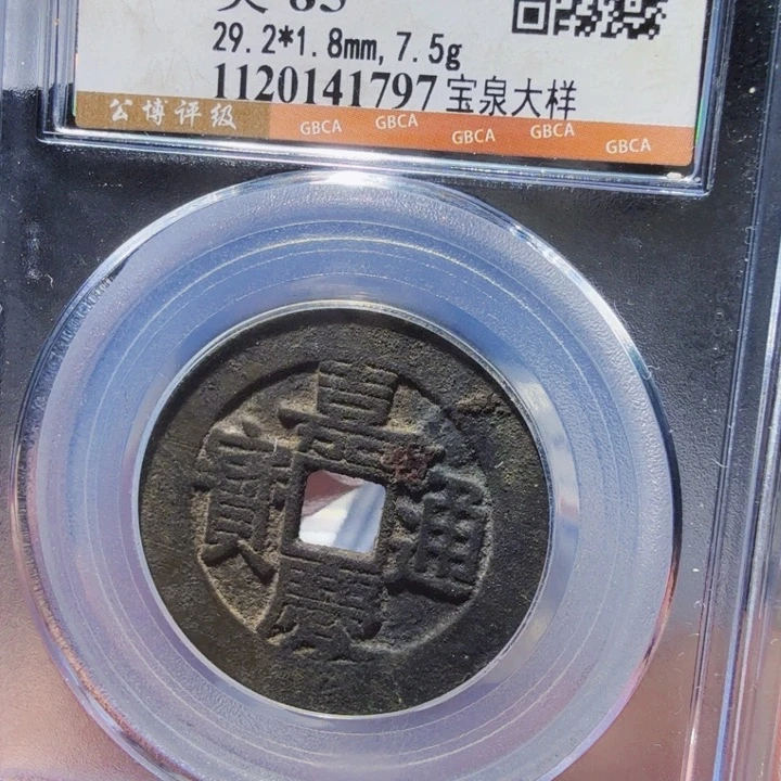 铜DX评级币一个……大样1797
