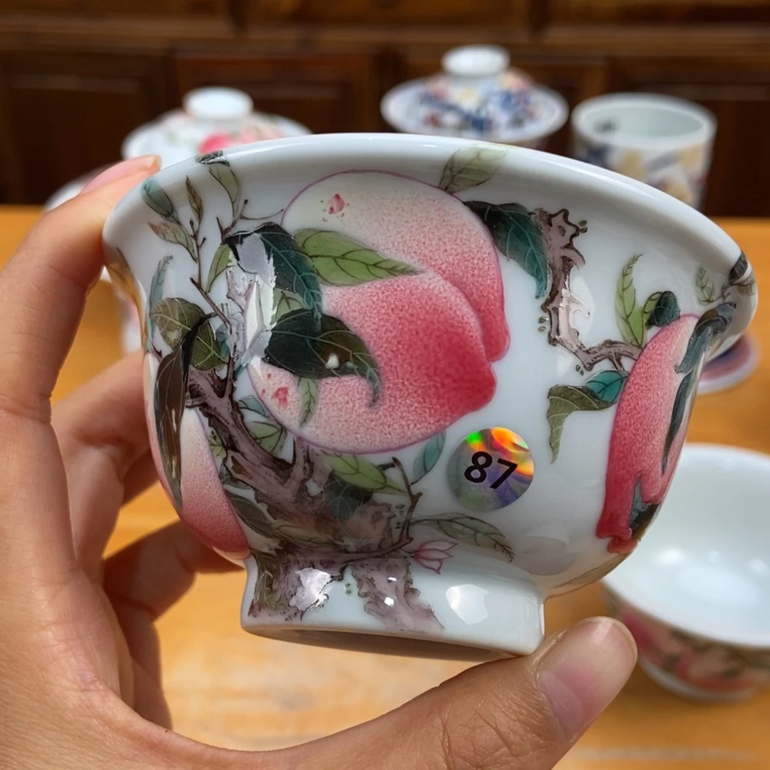 手绘现代茶具非古董