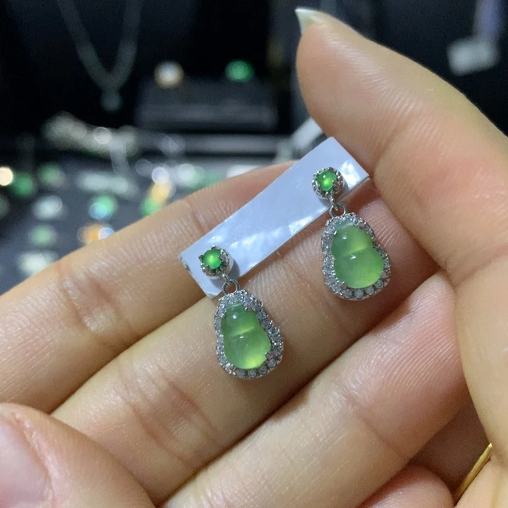 翡翠银S925镶嵌戒指