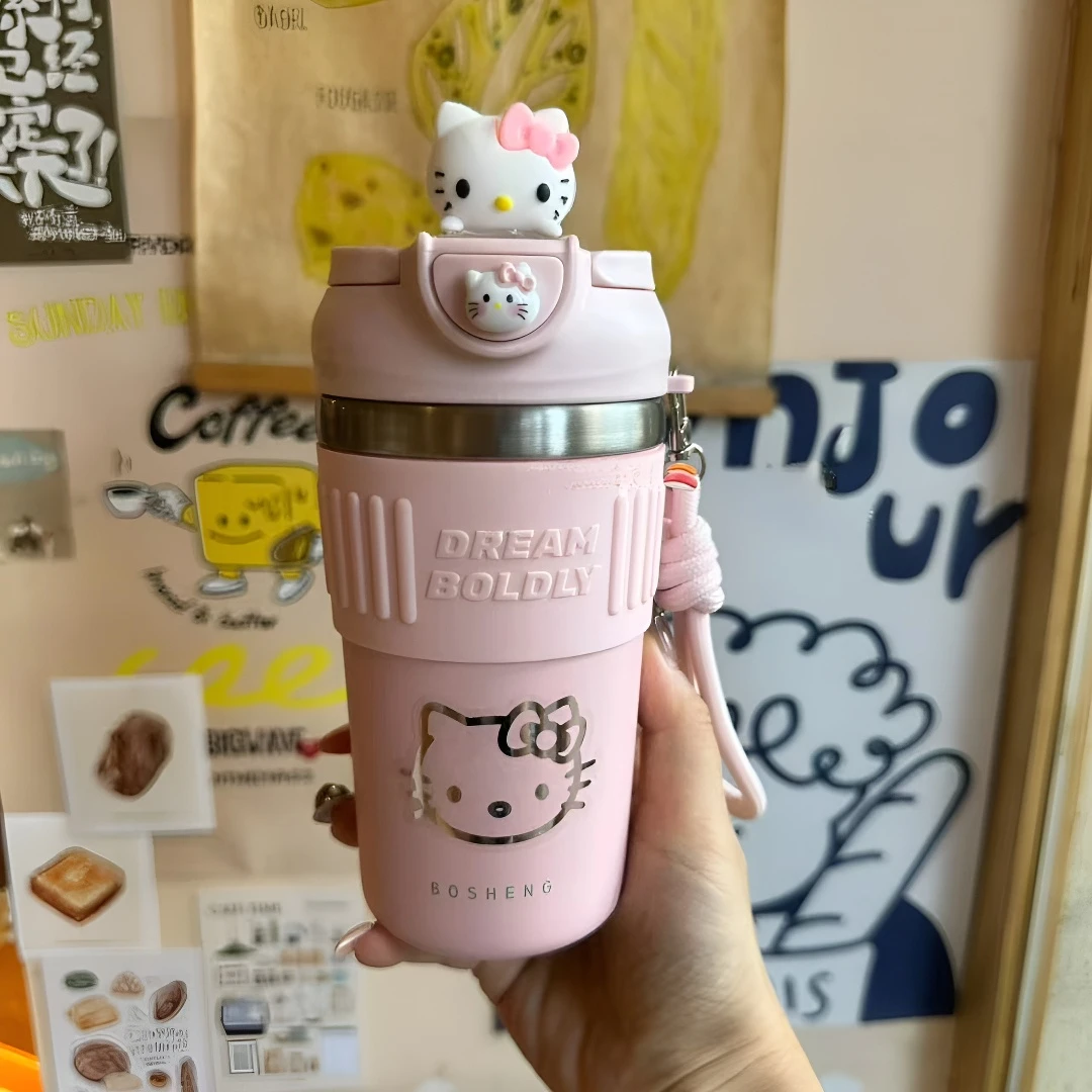 hellokitty可爱咖啡杯2025新款女生保温水杯学生上学专用保冷杯子
