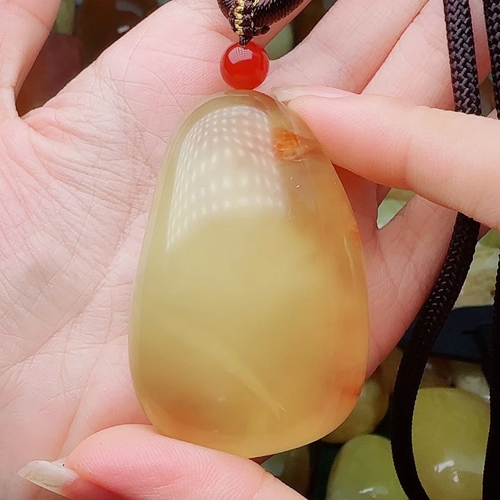 琥珀未镶嵌手链吊坠