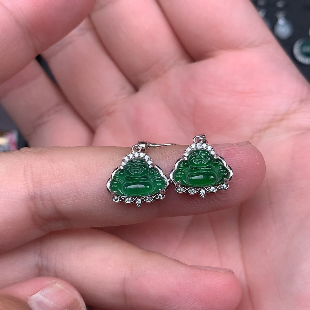 翡翠银S925镶嵌戒指