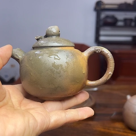 戬谷龙窑柴烧茶壶