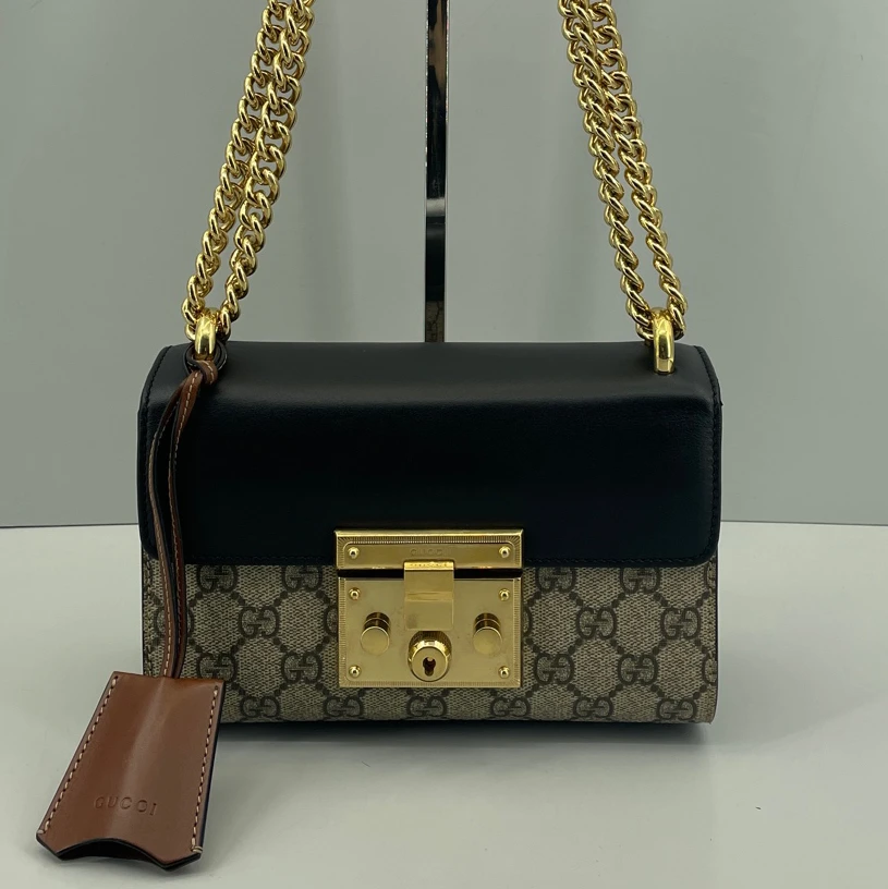 95新 GUCCI/古驰 优选/padlock老花月光宝盒黑标02820x12x5Z03083