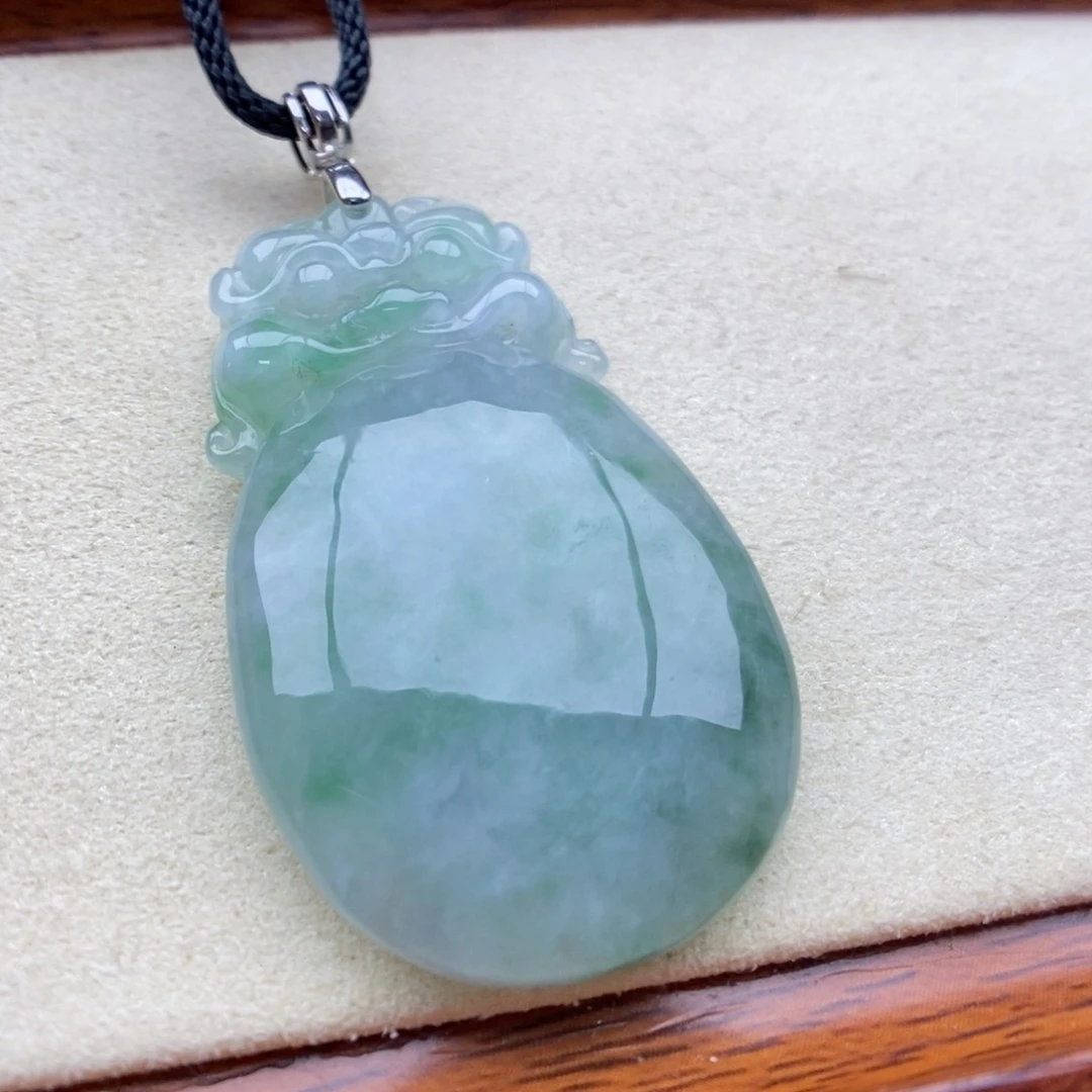 翡翠银S925镶嵌颈饰吊坠46