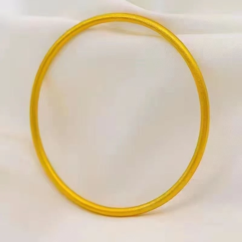 铜合金手镯 H56通号2MM古法手镯时尚百搭简约实心素款