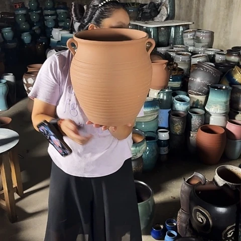 口25高30瑕疵一个盆子。